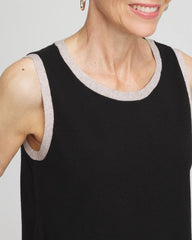 Chico's For Sale Black Zenergy® Luxe Metallic Trim Tank