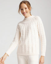 Chico's Online English Cream Zenergy® Luxe Cable Sweater