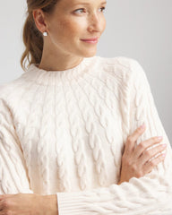 Chico's Online English Cream Zenergy® Luxe Cable Sweater