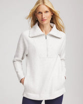 Chico's Sale Light Heather Gray Zenergy® Textured Rib Tunic