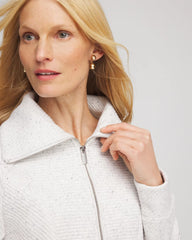Chico's Sale Light Heather Gray Zenergy® Textured Rib Tunic