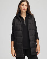 Chico's For Sale Black Zenergy® Quilted Hooded Vest
