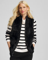 Chico's Online Black Zenergy® Luxe Faux Fur Vest