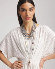 Chico's Sale Silver Chico's Originals White Jade Ocean Necklace