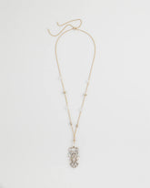 Chico's Discount Pink Adjustable Opalescent Pendant Necklace