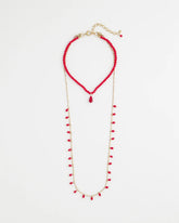 Chico's Sale Red Convertible Red Necklace