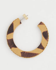 Chico's For Sale Neutral Animal Wood Hoop Earrings