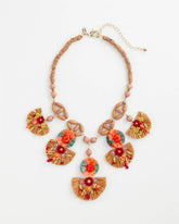 Chico's Outlet Multi Tropical Floral Bib Necklace