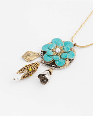 Chico's On Sale Multi Adjustable Flower Charm Pendant Necklace
