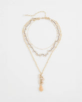 Chico's Online Pale Pink Convertible Rose Quartz Pendant Necklace