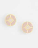 Chico's Online Pink No Droop® Enamel Clip-On Earrings