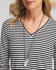 Chico's Discount Mixed Metals Silvertone Adjustable Pendant Necklace