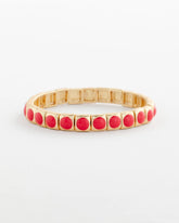 Chico's On Sale Orange Bold Orange Goldtone Stretch Bracelet