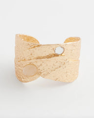 Chico's Online Gold Molten Goldtone Cuff Bracelet