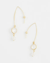 Chico's Outlet Gold No Droop® Quartz Crystal Threader Earrings