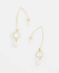 Chico's Outlet Gold No Droop® Quartz Crystal Threader Earrings