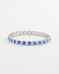 Chico's On Sale Blue Small Faceted Stretch Bracelet