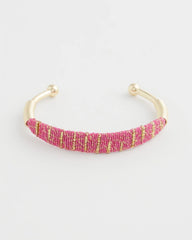 Chico's Online Pink Thread Wrapped Cuff Bracelet