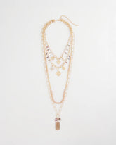 Chico's For Sale Pink Convertible Pink & Gold Beaded Necklace
