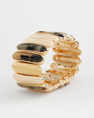 Chico's Outlet Brown Tortoise Stretch Bracelet