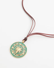 Chico's Online Turquoise Sundial Medallion Pendant