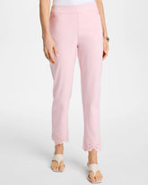 Chico's Sale Sweet Blossom Embroidered Brigitte™ Slim Crop Pant
