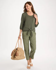 Chico's For Sale Kelp Forest Knit Gauze Tank