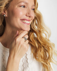 Chico's Online Silver Curvy Silver Stretch Ring