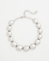Chico's Discount Silver Silver Pebble Collar Necklace