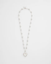Chico's Sale Silver Heart Twice As Nice Pendant Necklace