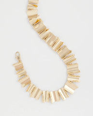 Chico's Online Gold Gold Wave Collar Necklace