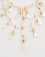 Chico's Discount Pearl Chico's Originals Pearl Cluster Bib Necklace