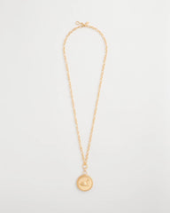 Chico's Outlet Gold Reversible Swan Pendant Necklace