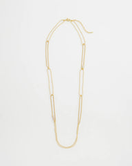 Chico's Online Gold Long Gold Ball Chain Single Strand