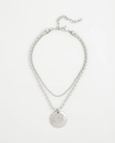 Chico's Discount Silver Short Silver Ball Chain Pendant