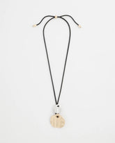 Chico's On Sale Mixed Metals Crinkle Mixed Metal Pendant
