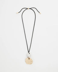 Chico's On Sale Mixed Metals Crinkle Mixed Metal Pendant