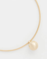 Chico's Online Gold Gold Bead Collar Necklace