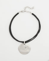 Chico's Outlet Silver Silver Pendant On Cord