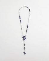 Chico's On Sale Blue Blue Flower Long Y-Necklace