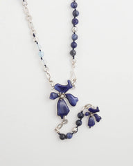 Chico's On Sale Blue Blue Flower Long Y-Necklace