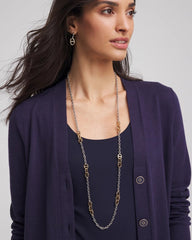 Chico's For Sale Mixed Metals Mixed Metal Link Long Necklace