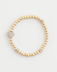 Chico's Sale Gold Gold Heart Stretch Bracelet