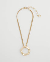 Chico's Sale Gold Short Circle Pendant
