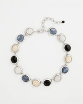 Chico's Outlet Neutral Short Polka Dot Collar