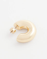 Chico's For Sale Gold Gold Puff Hoop Earrings
