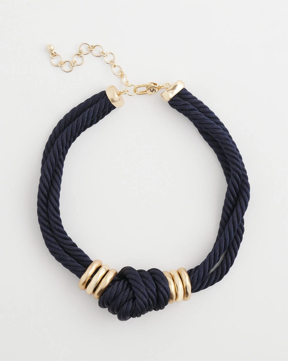 Chico's Online Navy Navy Knot Rope Necklace