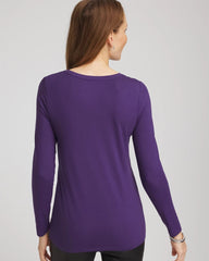 Chico's On Sale Purple Elixir Touch of Cool™ Layering Tee
