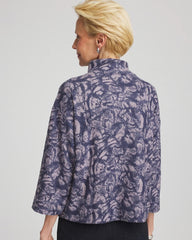Chico's Sale Indigo Sky Animal Cozy Turtleneck