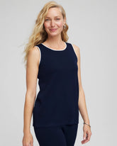Chico's Outlet Travelers India Ink Travelers™ Tipped Sweater Shell Tank